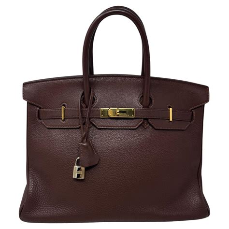 Hermes Chocolate Brown Birkin 35 Bag For Sale at 1stDibs